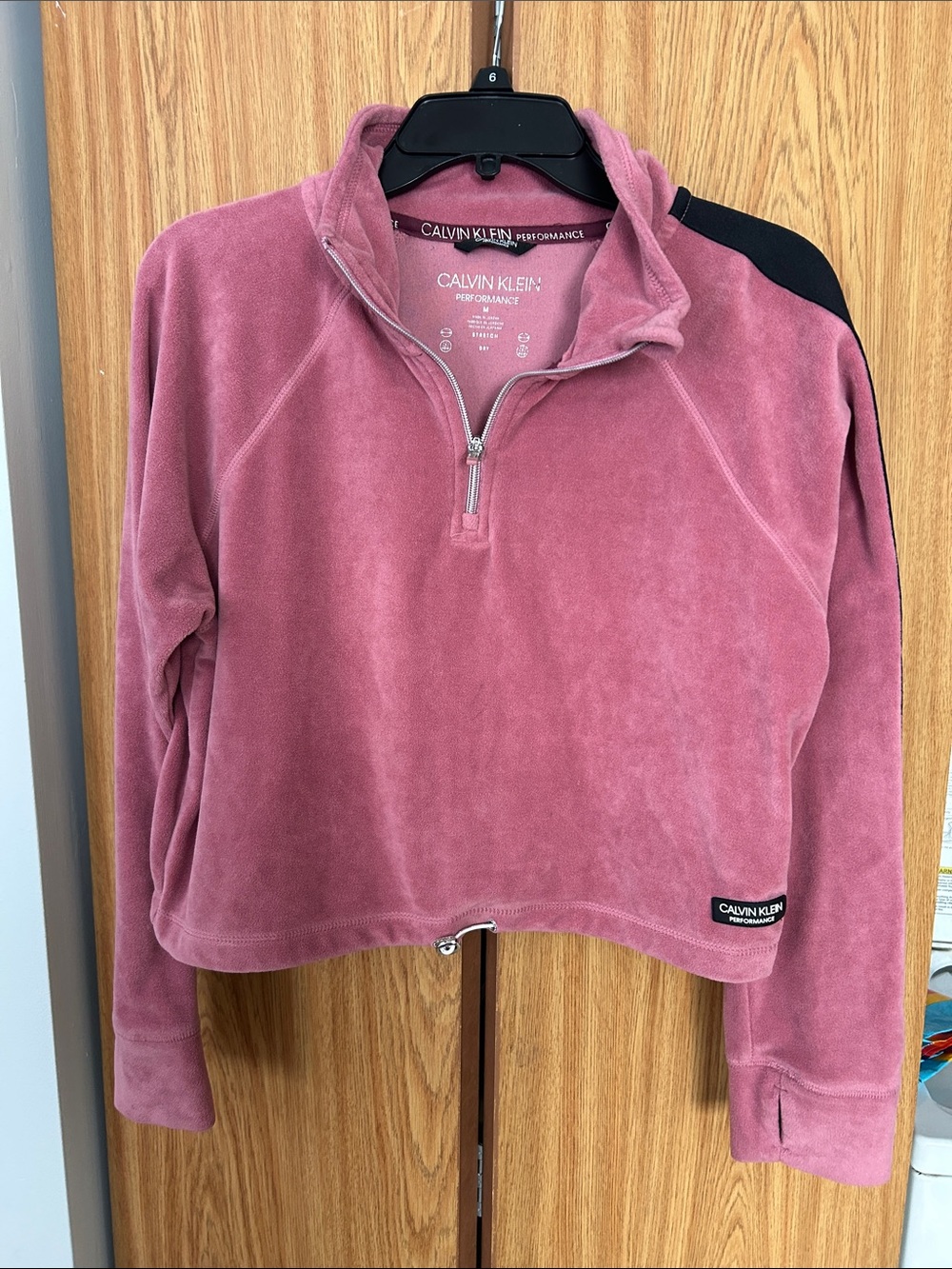 Calvin Klein Pink Quarter-Zip Performance Pullover